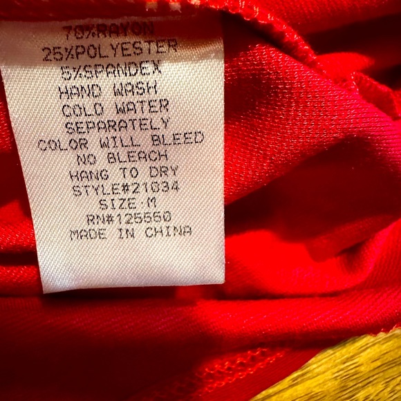 Party Dress red and gold Hera size medium Brand new with tags - Picture 8 of 9